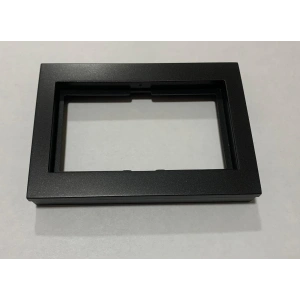 Ovivo Metalik Siyah İkili Topraklı Priz Çerçevesi Grano