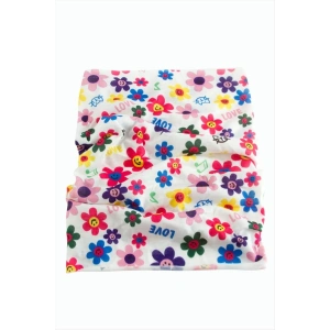 Papatya Desenli Baff Boyunluk