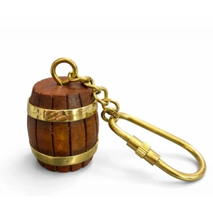 Pirinç Fıçı Anahtarlık