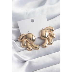 Pirinç Gold Renk Kadın Küpe