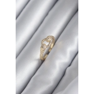 Pirinç Gold Renk Zirkon Taşlı Yılan Model Kadın Yüzük