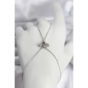 Pirinç Gümüş Renk Sinek Model Kadın Şahmeran