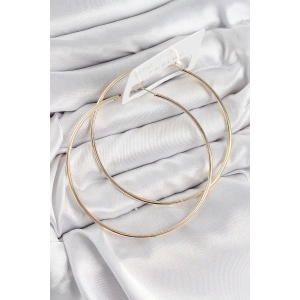 Pirinç Halka Model Gold Renk Kadın Küpe