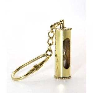 Pirinç Kum Saati Anahtarlık Model 1