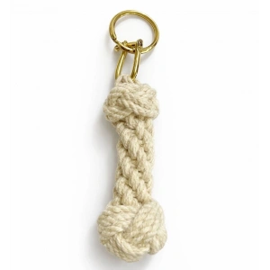 Pirinç Örgü Halat Tasarım Anahtarlık