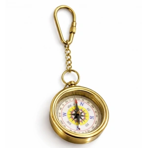 Pirinç Pusula Anahtarlık