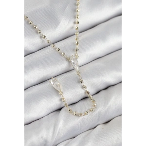 Pirinç Zirkon Taşlı Gold Renk Kadın Y Kolye