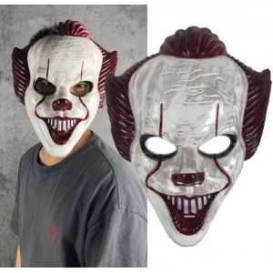 Plastik Joker Maskesi Killer Palyaço Maskesi Bx40