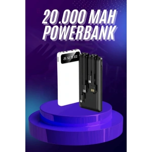 Powerbank 20.000 MAH Hızlı Şarj Özellikli Taşınabilir USB Girişli