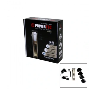 POWERTEC TR-558 ŞARJLI SAÇ SAKAL ENSE ÇİZİM TRAŞ MAKİNESİ T BIÇAK (5047)