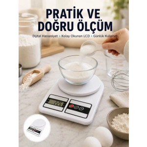 Pratik ve Şık Tasarımıyla Dijital Mutfak Tartısı Yeni Nesil