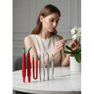 Premium 7 Parça Çelik Profesyonel Çiçek Bakım ve Teraryum Cımbız Seti - Lüks Bakım Kiti