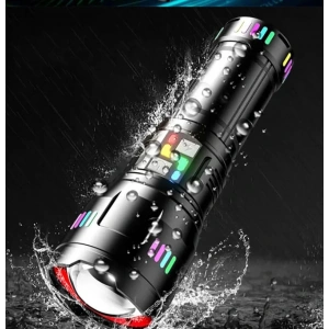 Pro F-3002 Alüminyum Tg Led Gece Şeritli Type-c Şarjlı El Feneri