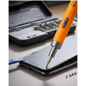 Profesyonel Elektrikli Tornavida Seti 600mAh Şarjlı 38 Parça Hassas Vida Seti