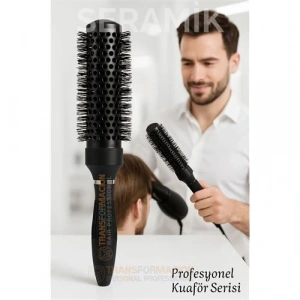 Profesyonel Kuaför 50 mm Ceramic Ionic Nano Fön Fırçası – 32 cm Uzunluk, Profesyonel Kuaför Serisi