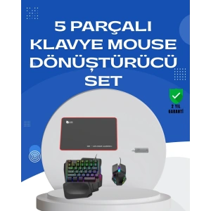 Profesyonel Mobil Oyun Seti | Yüksek DPI Mouse + Ergonomik Klavye