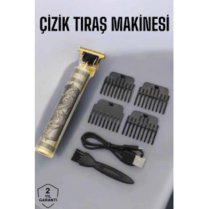 Profesyonel Şarjlı Saç ve Sakal Şekillendirici Çizik Tıraş Makinesi