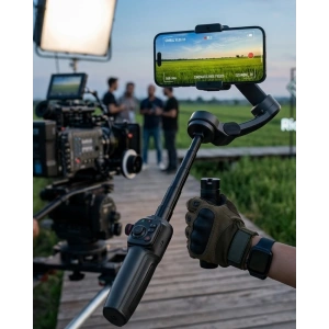 Profesyonel Telefon Video Sabitleyici Gimbal Stabilizer Vlog Aparatı