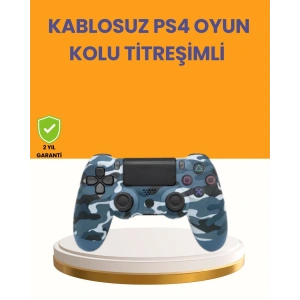 PS4 Kablosuz Oyun Kolu Gecikmesiz Bağlantılı Ergonomik Tasarımlı