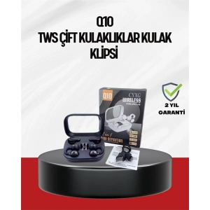 Q10 Dokunmatik Bluetooth Kulaklık – 6 Saat Müzik, Çift Dil, Hızlı Şarj