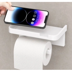 Raflı Yapışkanlı Tuvalet Kağıdı Askılığı