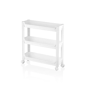 RAFTY 3 KATLI TEKERLEKLİ SEPET ORGANİZER DÜZENLEYİCİ RAF ÜNİTESİ 465X145X480MM (5047)