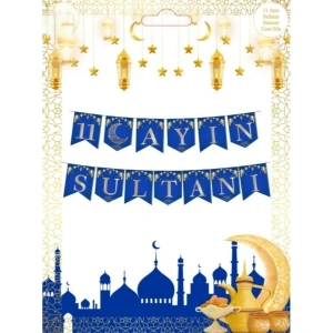 Ramazan Banner Süs - 11 Ayın Sultanı Lacivert Renk