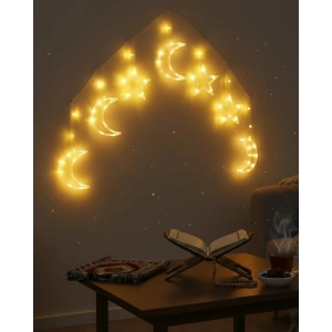 Ramazan Dekorasyon İçin Büyük Ay Yıldız Led Işık