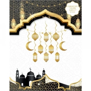 Ramazan Tavan Süsü 10lu Metalize Gold