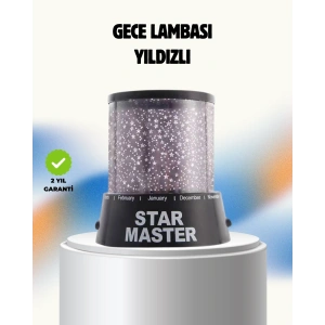 Renk Değiştirmeli LED Yıldız Projektör Parti ve Gece Lambası