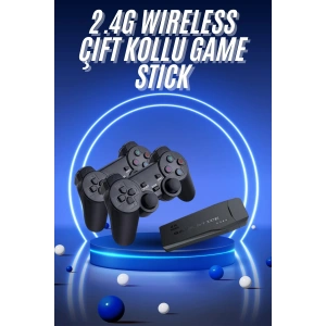 Retro Game Stick Çift Kol Kablosuz Atari Oyun Konsolu 2.4g Uyumlu