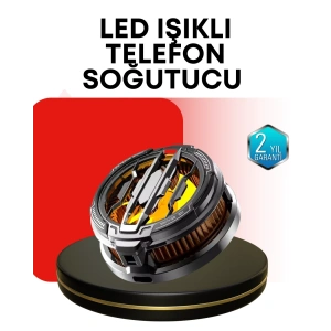 RGB Işıklı Sessiz Fanlı Telefon Soğutucu
