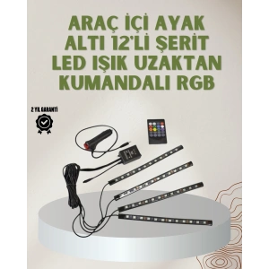 RGB LED Araç İçi Aydınlatma – Kumandalı Sistem