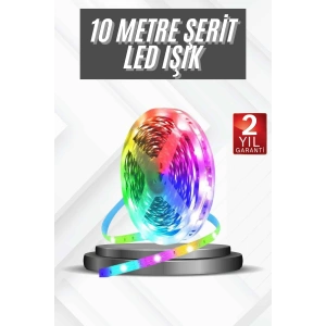 RGB Şerit Led 10 Metre Led Işık Kumanda ile Kontrol RGB
