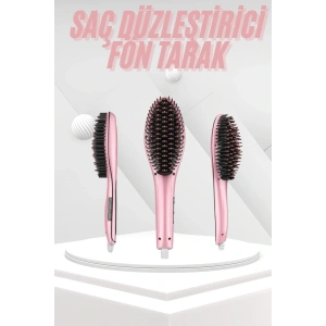 Saç Fırça Akıllı LCD Ekran Pratik Saç Düzleştirici Tarak Pratik Taşınabilir