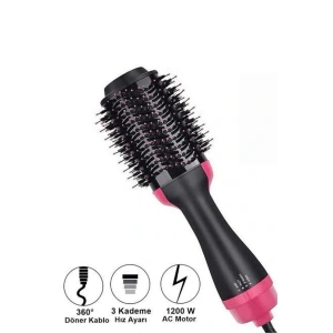Saç Şekillendirici Ve Saç Düzleştirici Fön Tarağı Tarak Fırça 1200w Saç Kurutma