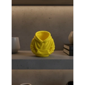 Sarı Hoodie Kalemlik 10x10 cm Masa Üstü Düzenleyici