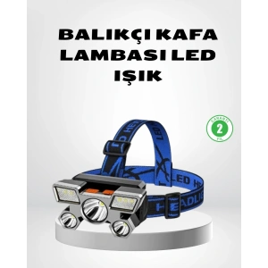 Şarj Edilebilir LED Kafa Feneri – 4 Işık Modu, IPX5 Su Geçirmez, Hareket Sensörlü