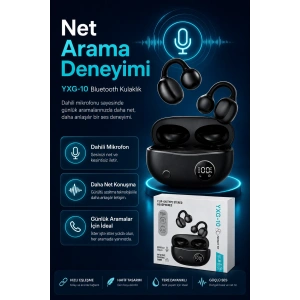 Şarj Kutulu Kulak Kancalı Bluetooth Kulaklık Mikrofonlu Müzik Ve Görüşme Uyumlu