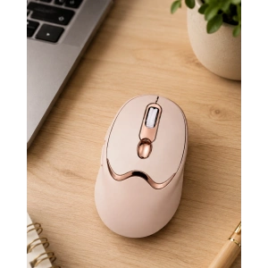 Şarjlı Kablosuz Mouse Sessiz Tıklama Bluetooth ve USB Destekli