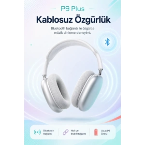 Şarjlı Kulak Üstü Stereo Kulaklık Bluetooth Uyumlu Müzik Ve Görüşme Destekli