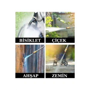 Şarjlı Oto Yıkama, Bahçe Sulama Tabancası Makinesi Yüksek Basınçlı