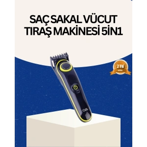 Şarjlı Sessiz Çalışan Saç ve Sakal Şekillendirici Profesyonel Erkek Tıraş Makinesi