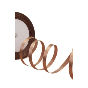 Saten Kurdele 1 cm 10 Metre Vizon