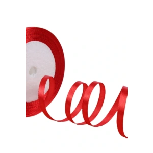 Saten Kurdele 2 cm 10 Metre Kırmızı