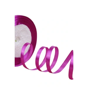 Saten Kurdele 6 mm Fuşya 10 Metre