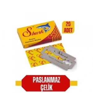 Shark 20 Adet Paslanmaz Çelik Tıraş Jileti
