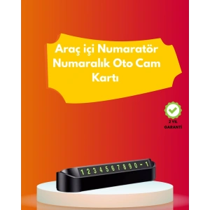 Şık ve İşlevsel Fosforlu Araç Numaratörü – Kolay Kullanım, Yüksek Görünürlük