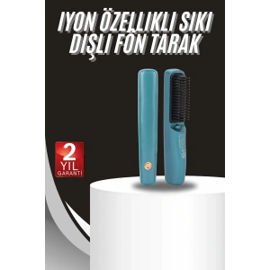Sıkı Dişli Fön Tarak İyon Özelliği Saç Düzleştirici Tarak