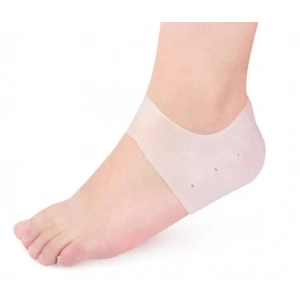 Silikon Topuk Çorabı Beyaz Renk (5047)